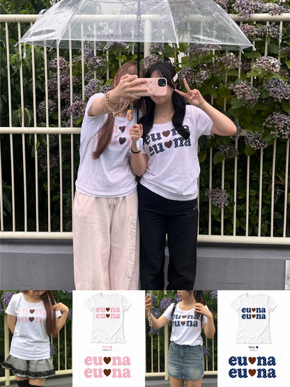 韓国カジュアルオリジナルTシャツ
