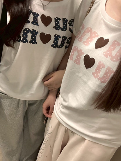 韓国カジュアルオリジナルTシャツ